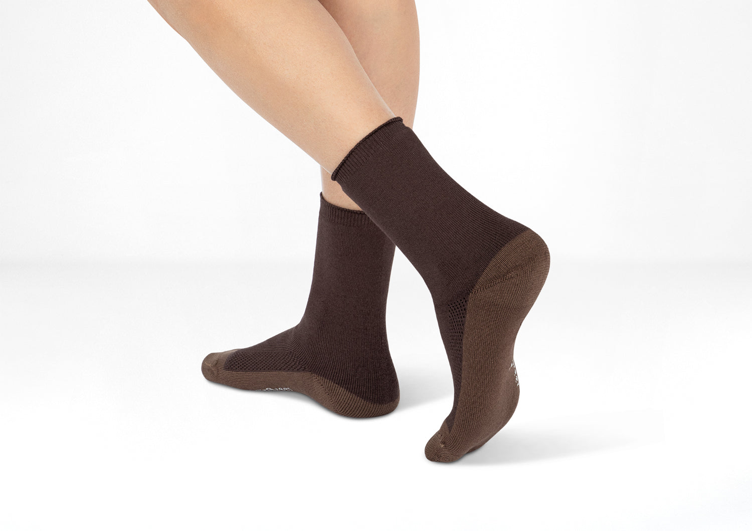 Extra Roomy Socks (Thick) - Dark Brown