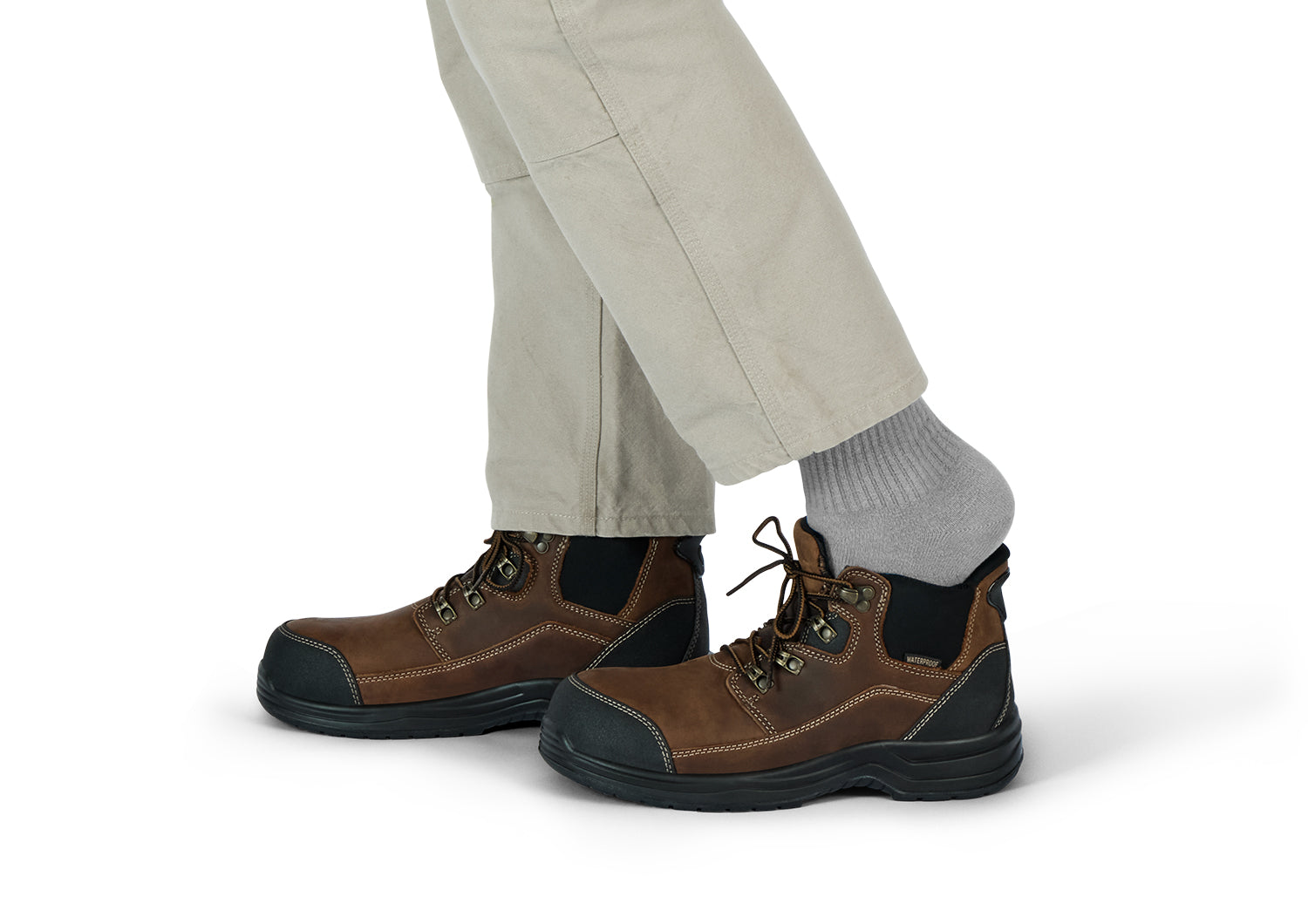 Graphite Hands-Free Work Boots - Brown