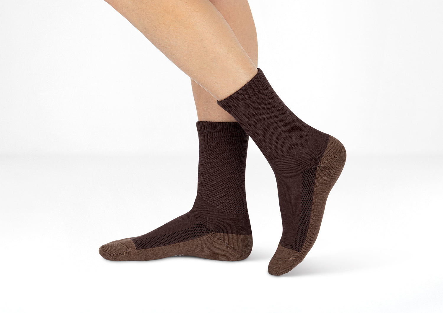 Padded Sole Socks - Dark Brown