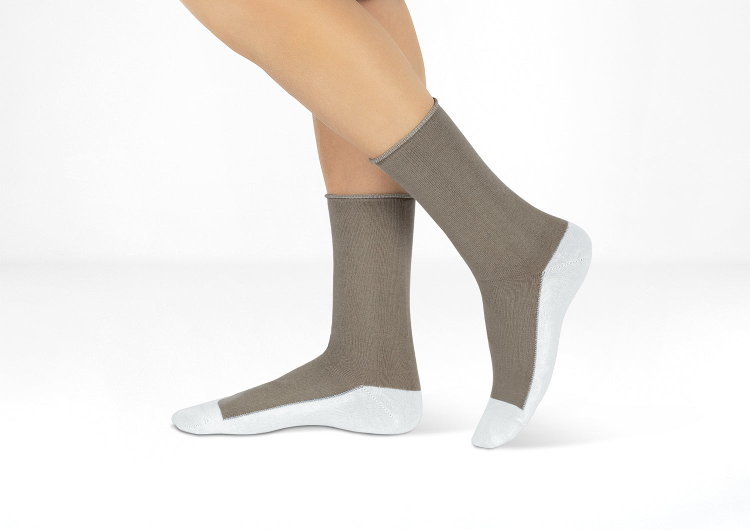 Casual/Dress Diabetic Socks - Brown