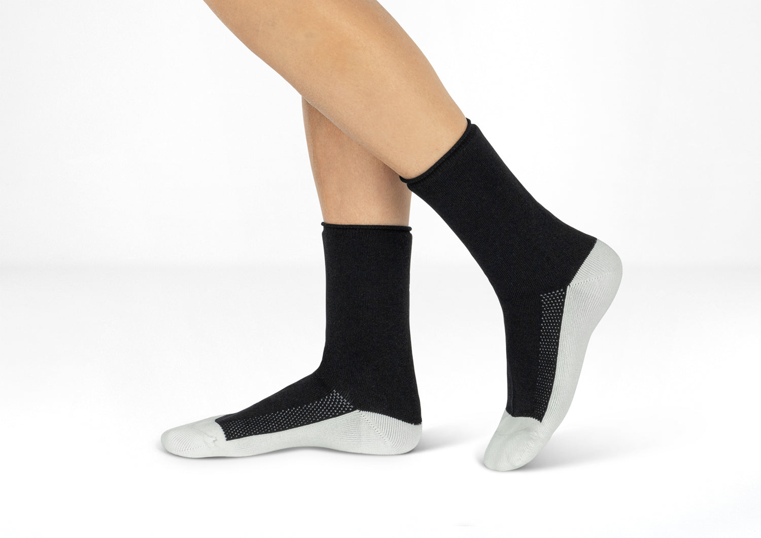 Extra Roomy Diabetic Socks (Thick) - Black